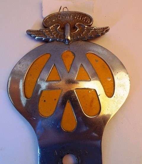 COLLECTABLE AA CAR BADGE