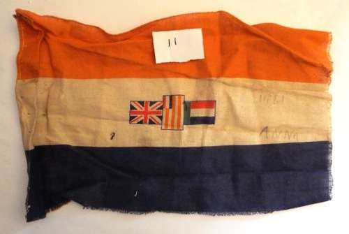 COLLECTABLE OLD LINEN SA FLAG - 1961