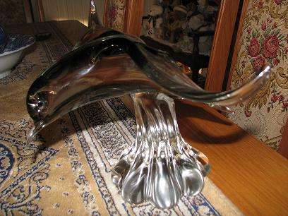 MURANO SEAGULL BY THE ARTIST V. NASON WITH ORIGINAL LABEL