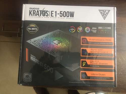 *Brand New* Gamdias Kratos E1-500W RGB PSU