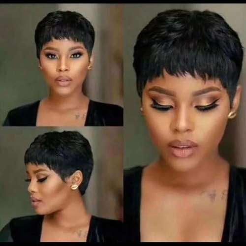 Pixie cut short wig 100% human hair wig