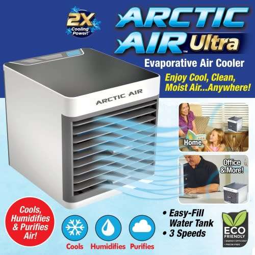 Arctic Air Cooler Ultra - Evaporative Air Cooler - Easy Personal Air Cooler