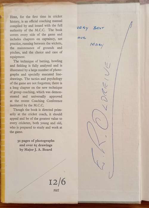 The M.C.C. Cricket Coaching Book