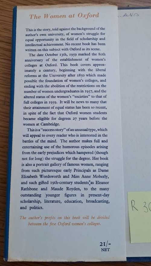 The Women at Oxford: A Fragment of History