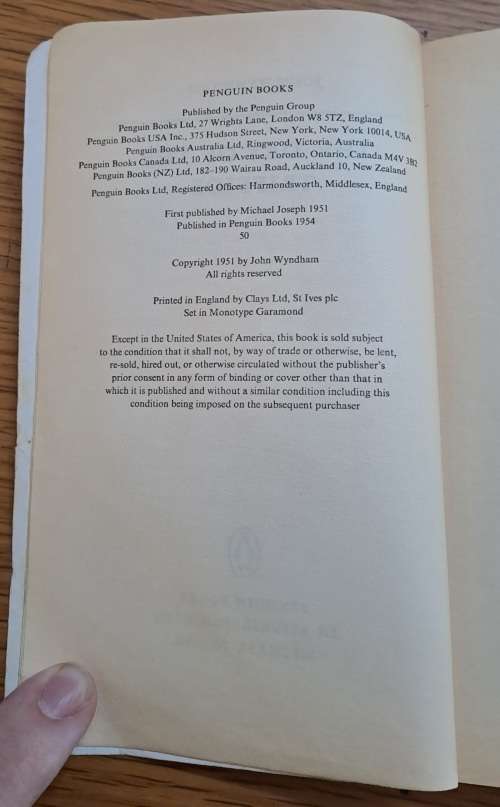 The Day of the Triffids / The Chrysalids /  John Wyndham books x2