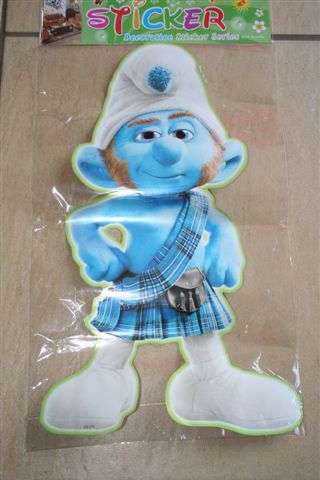 Smurf Large sticker , +-46cm