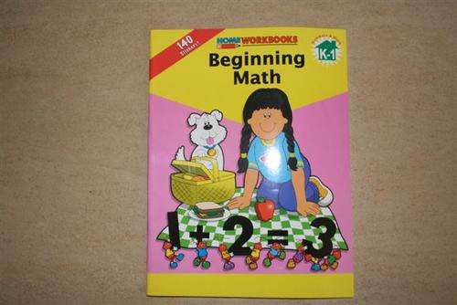 Home workbooks, Beginning maths, with140 stickers, Numbers & Maths