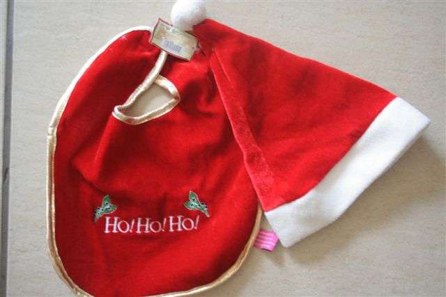 Baby Bib & Hat, First christmas
