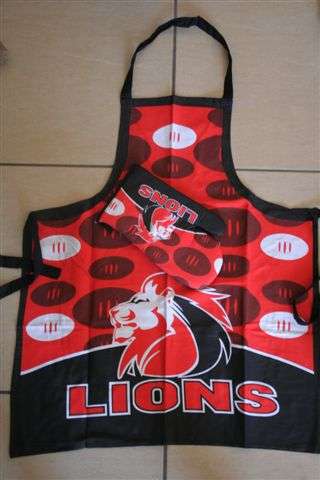 SA Rugby Lions Apron & Oven glove