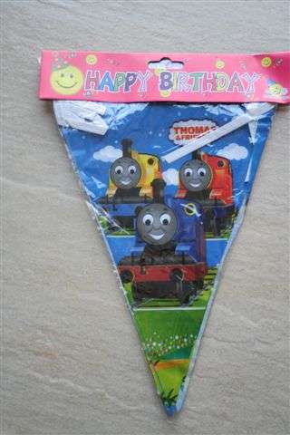 Thomas train Happy Birthday Banner