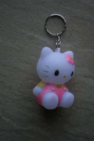 Hello kitty colour changing keyring