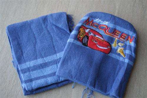Cars Mcqueen beanie and Scarve set
