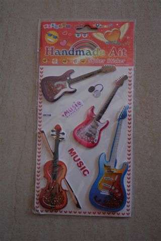 Handmade Quitar shaker boxes, pefect for scrapbooking