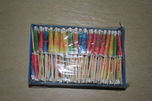 cocktail umbrella on pick (144 pieces)