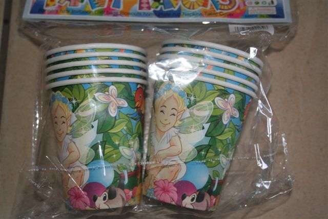 Fairy party paper cups