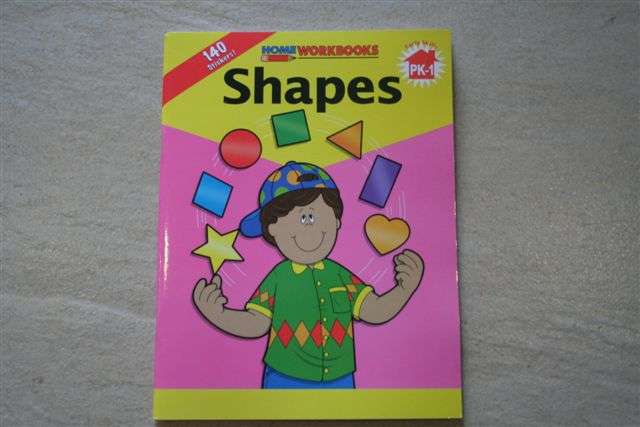 Home workbooks, Shapes, 140 stickers included