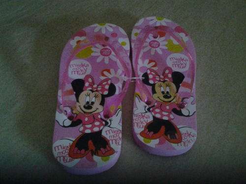 Minnie mouse kids shoes / flops, medium, size 11