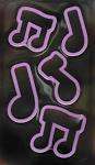 music notes cookie cutters