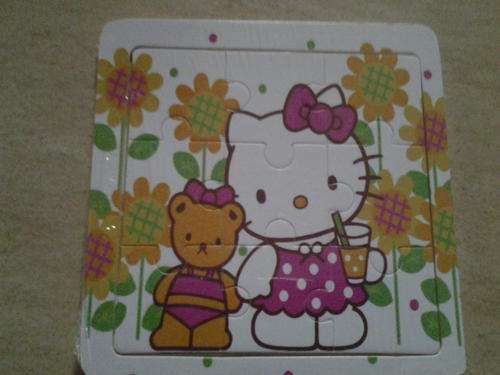 Hello kitty wooden puzzle, 9 piece