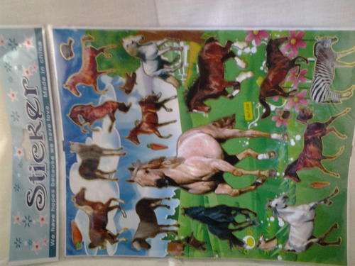 HORSE sticker sheet, perfect for a pony or cowboy party