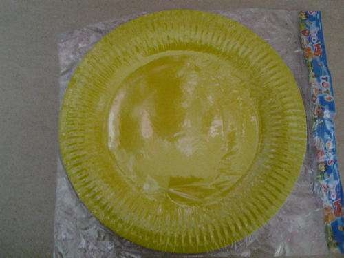 yellow Large Paper Plates (10)