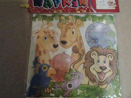 jungle animals serviettes