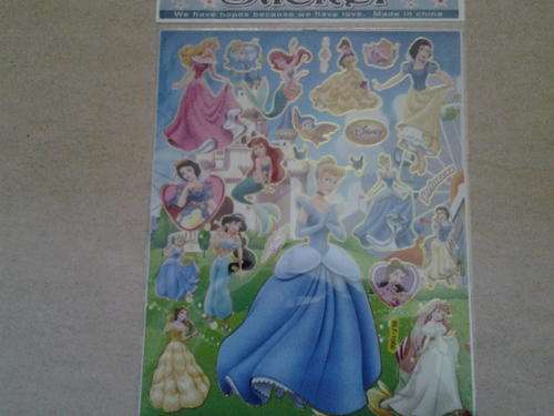 Princess sticker sheet