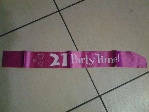 21st birthday sash