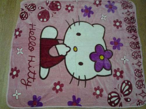 Hello kitty soft baby blanket, 115x135cm