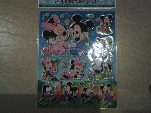 Mickey and Minnie mouse stickers