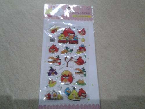 Angry bird  puffy stickers