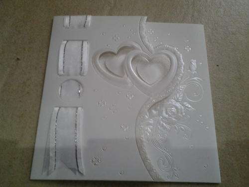 Off white embossed wedding invitations, Do your own printing on the insert, envelope inc, 10 per  pa