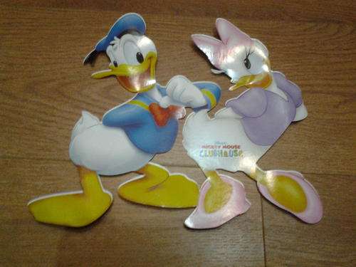 Donald and daisy duck sticker cut out, perfect for party decor or bedroom,  +-20cm