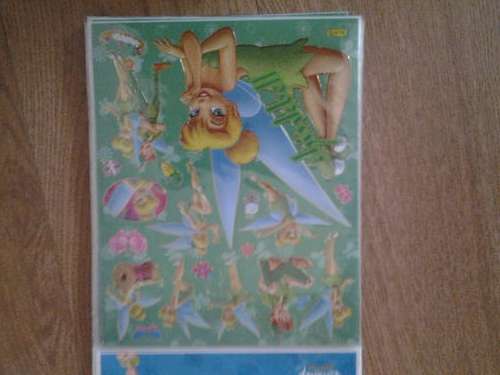 Tinkerbel and peter pan sticker sheet
