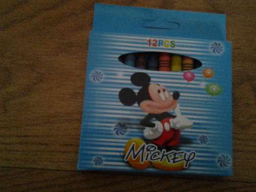 Mickey mouse small wax crayons, perfect for party favor