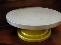 Heavy duty steel ROTATING CAKE STAND - perfect for icing & decorating cakes