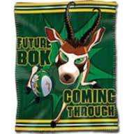 Springbok rugby future bokkie polar fleece blanket, 120x150cm