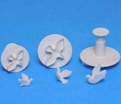 Bird Doves Fondant plunger Cutter