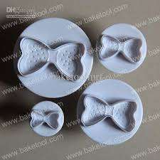 Bow Fondant plunger Cutter 4 piece set
