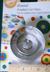 Metal round Cutter cookie or fondant, 3 piece set