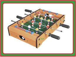 Mini football table, 51cm x 31cm  x 9.5cm