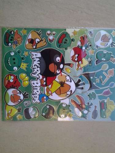 Angry bird  sticker sheet