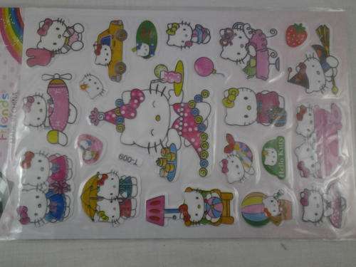 Hello kitty puffy stickers