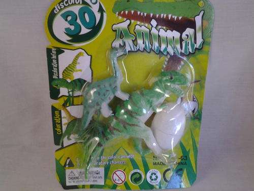 Colour changing Dinosaur figurines with egg, perfect for kids party favour
