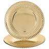 Fancy gold snack paper plates, 30cm