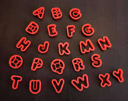 Alphabet fondant/cookie cutters (5cm) alphabet