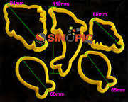 Under the sea cookie cutters, dolphin and fish