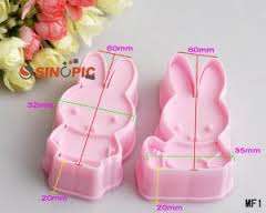 Rabbit bunny fondant plunger  cookie Cutter