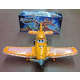 3 Disney Dusty plane, 22cm, light and sound, bump and go