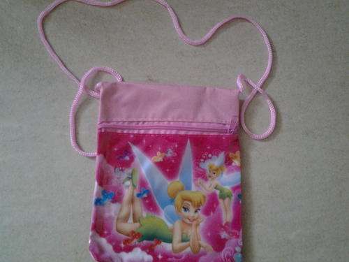 String bag Tinkerbel 17x14cm, perfect for parties
